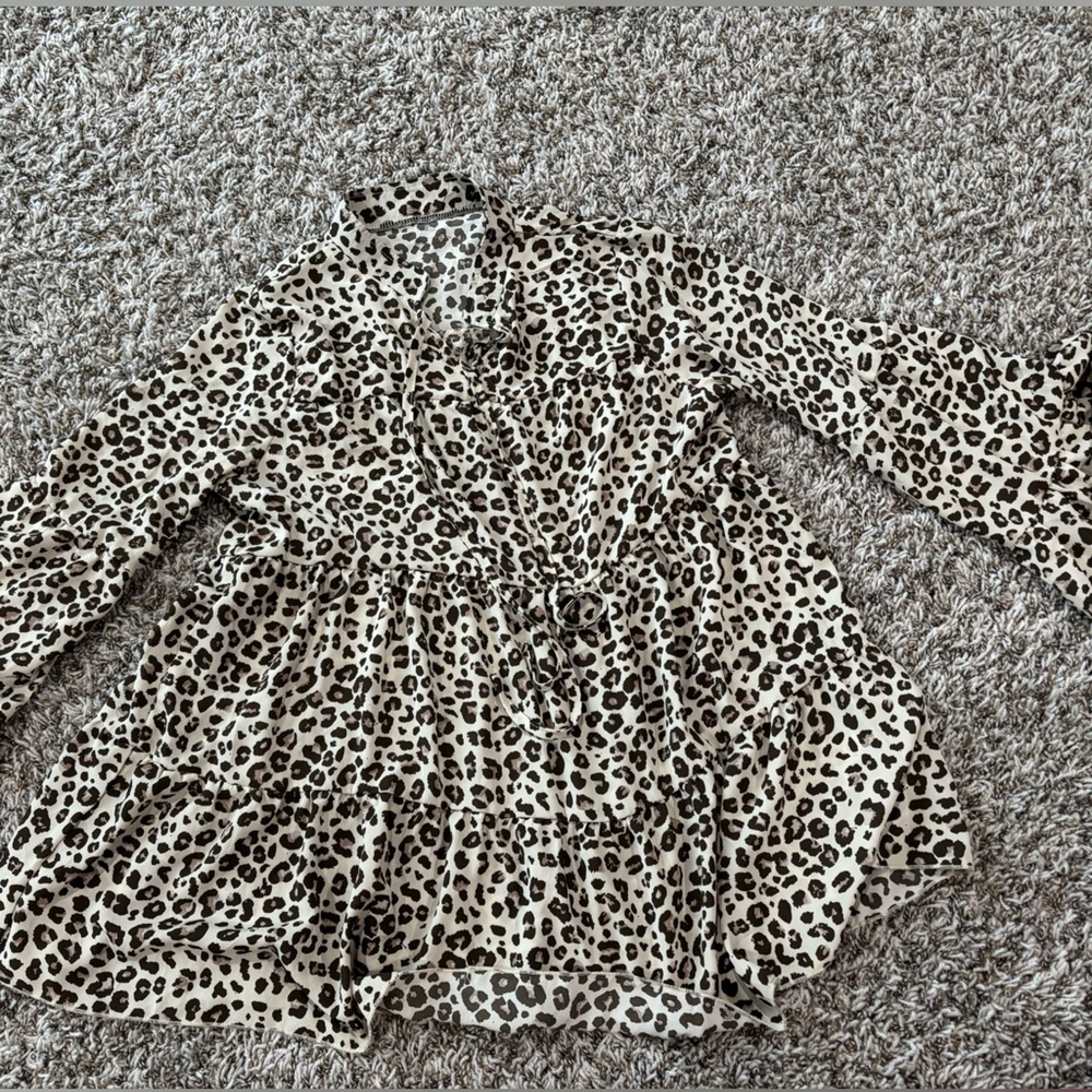 Leopard print blouse